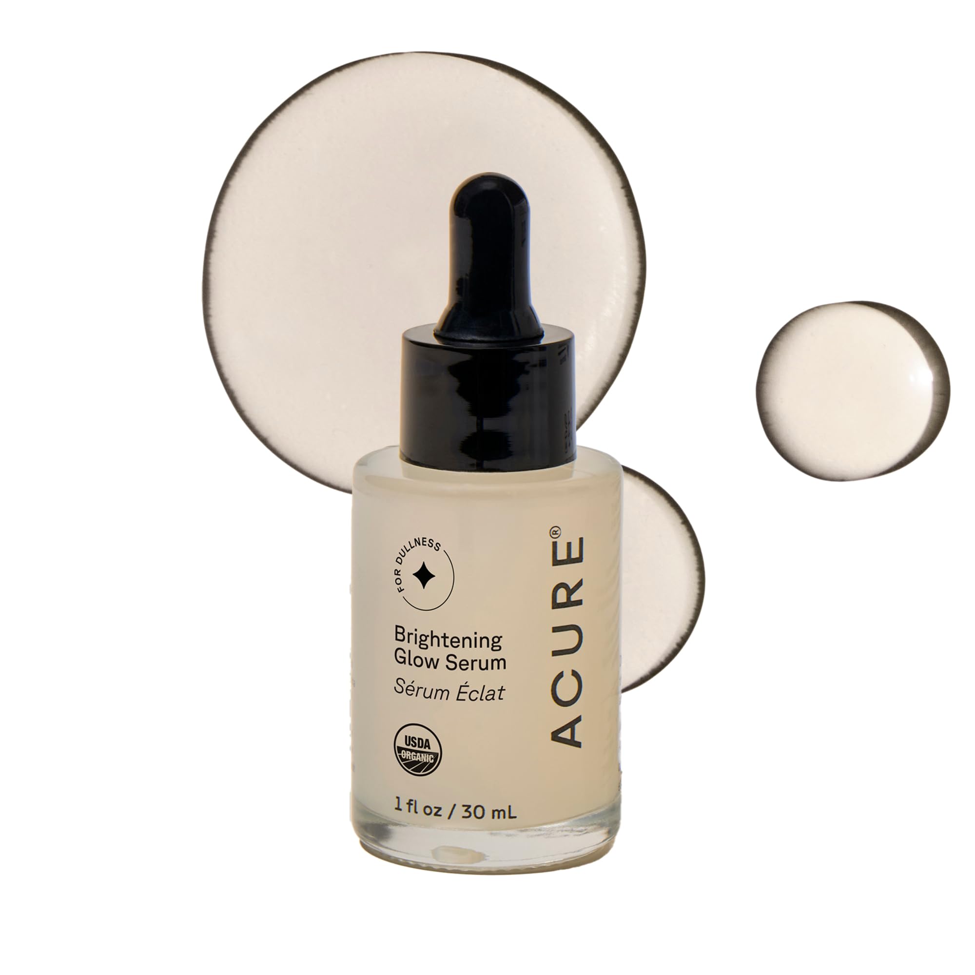Acure Brightening Glow Serum - Anti Aging Face Serum, Bright Glow for Women & Men, Facial Skincare with Argan Oil and Cranberry Seed Oil, Vegan & Cruelty Free - 1 fl oz