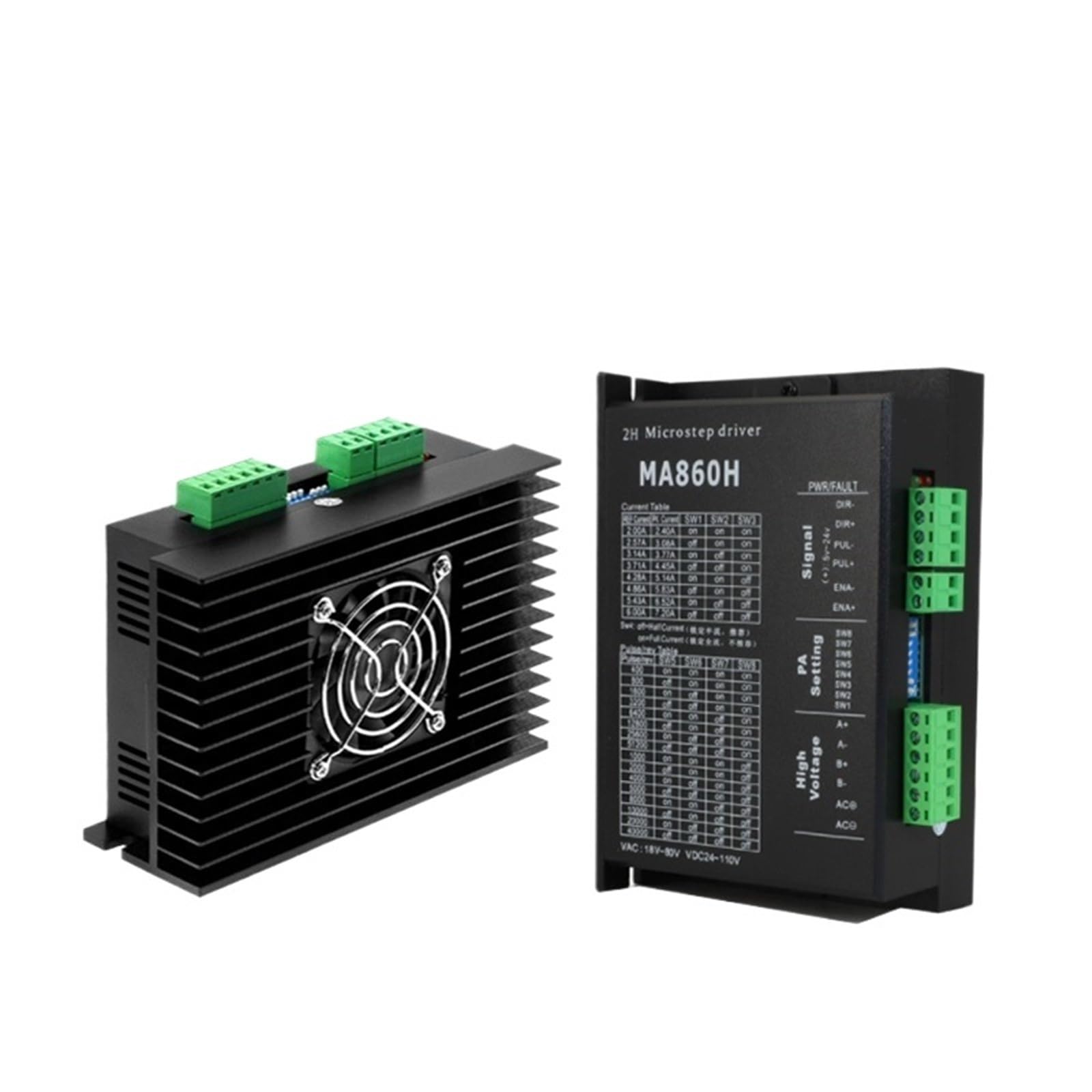 MA860H stepper motor drive AC18-80V à courant réglable 3.3A-7.2A pour CNC
