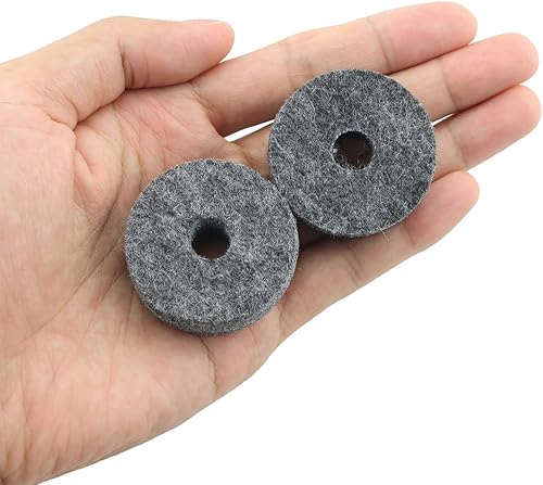 Miniatura 4 de 10 unids marco tambor platillo fieltro pad 1.575 in platillo fieltro arandela conjunto piezas de repuesto accesorios gris
