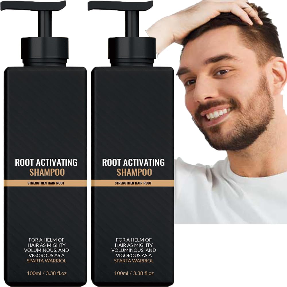 Spartan Root Activator Shampoo, Mane Root Activator, Promotes Hair Growth (2pcs)