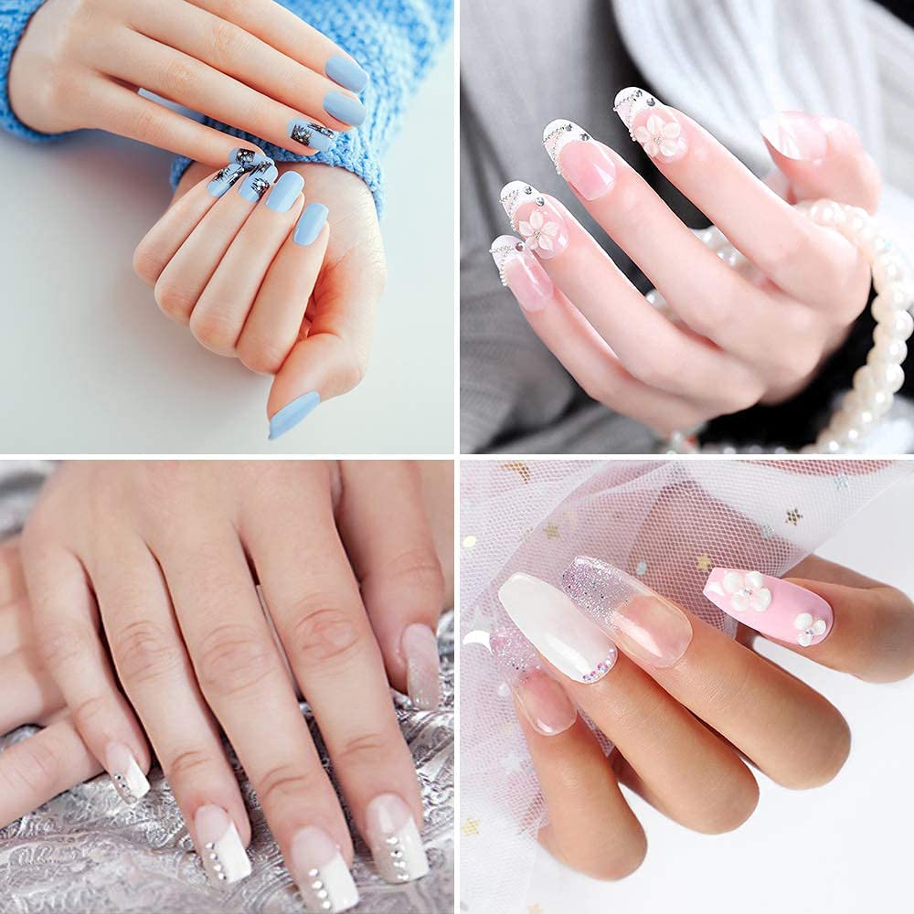 URBANMAC Forms for Acrylic Nails 500 Pieces Poly Gel Forms Nail Extension Tips Guide Paper Sticker for Nail Art Gel Salon 3