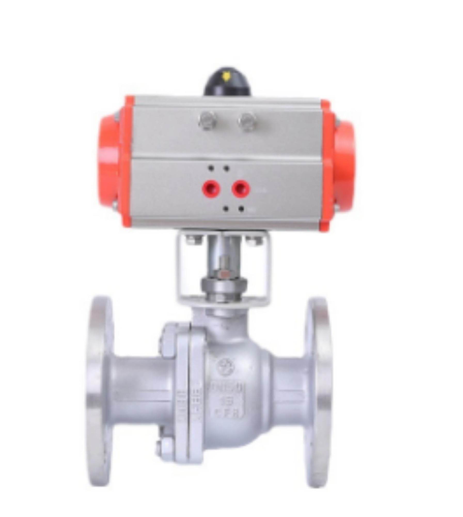 TPKMVGAP DN15 304 Stainless Steel Pneumatic Flanged Ball Valve Double Acting Cylinder High Temperature Steam Flange Ball Valve