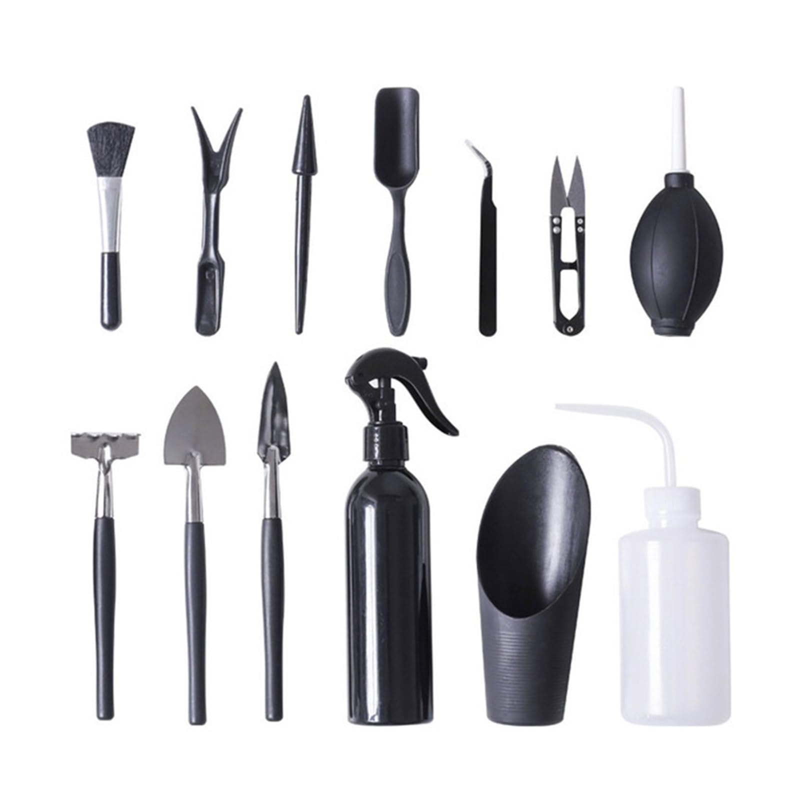 Générique Ensemble de 13 Outils for Plantes succulentes, Mini Jardin, rempotage Manuel, Fleurs Miniatures, bonsaï(13Pcs1)