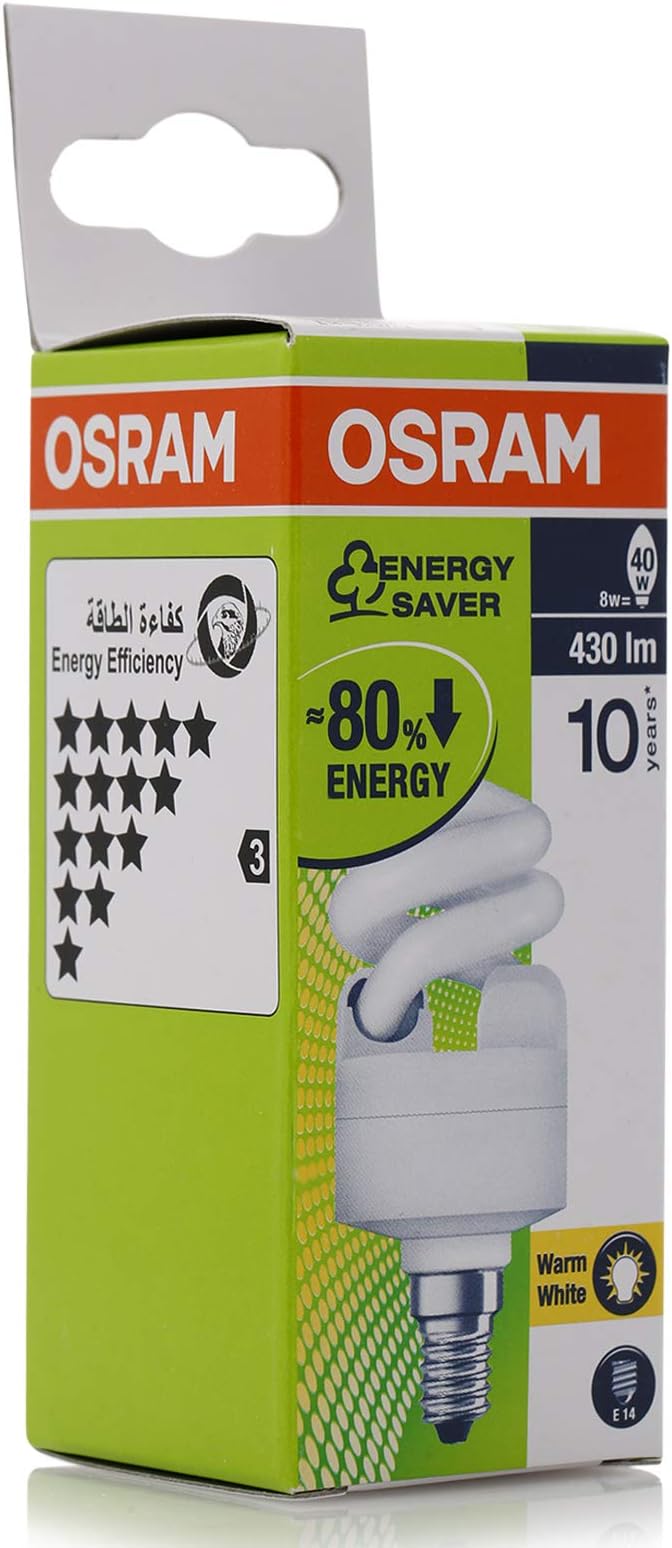 Osram Energy Saver Bulb (Warm White Bulb,8W)