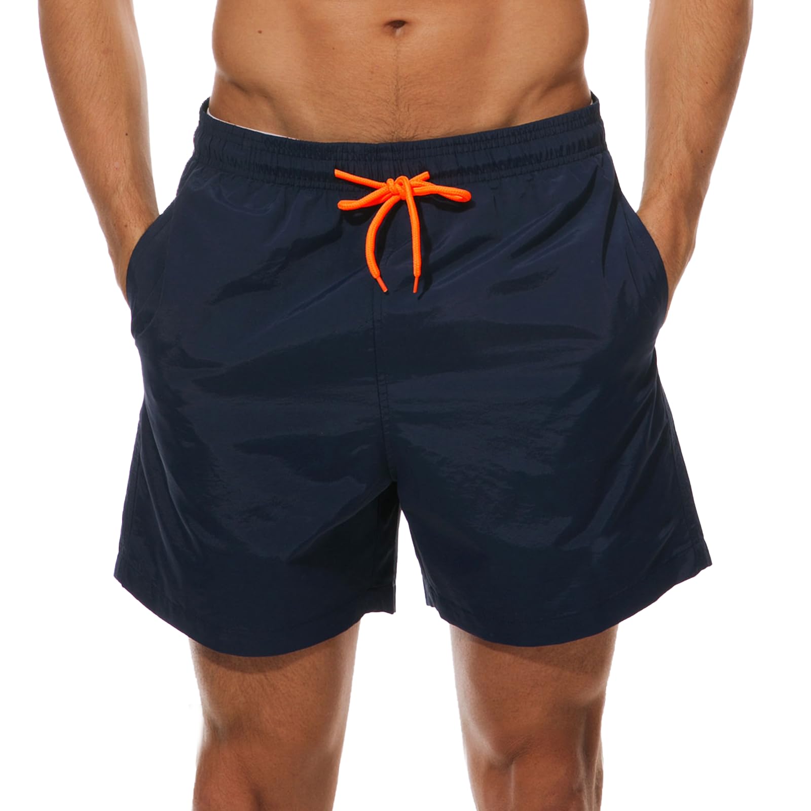 Arcweg Badehose für Herren Jungen Badeshorts für Männer Kurz Schnelltrocknend Beachshorts Boardshorts Strand Shorts mit Mesh-Futter und Verstellbarem Tunnelzug