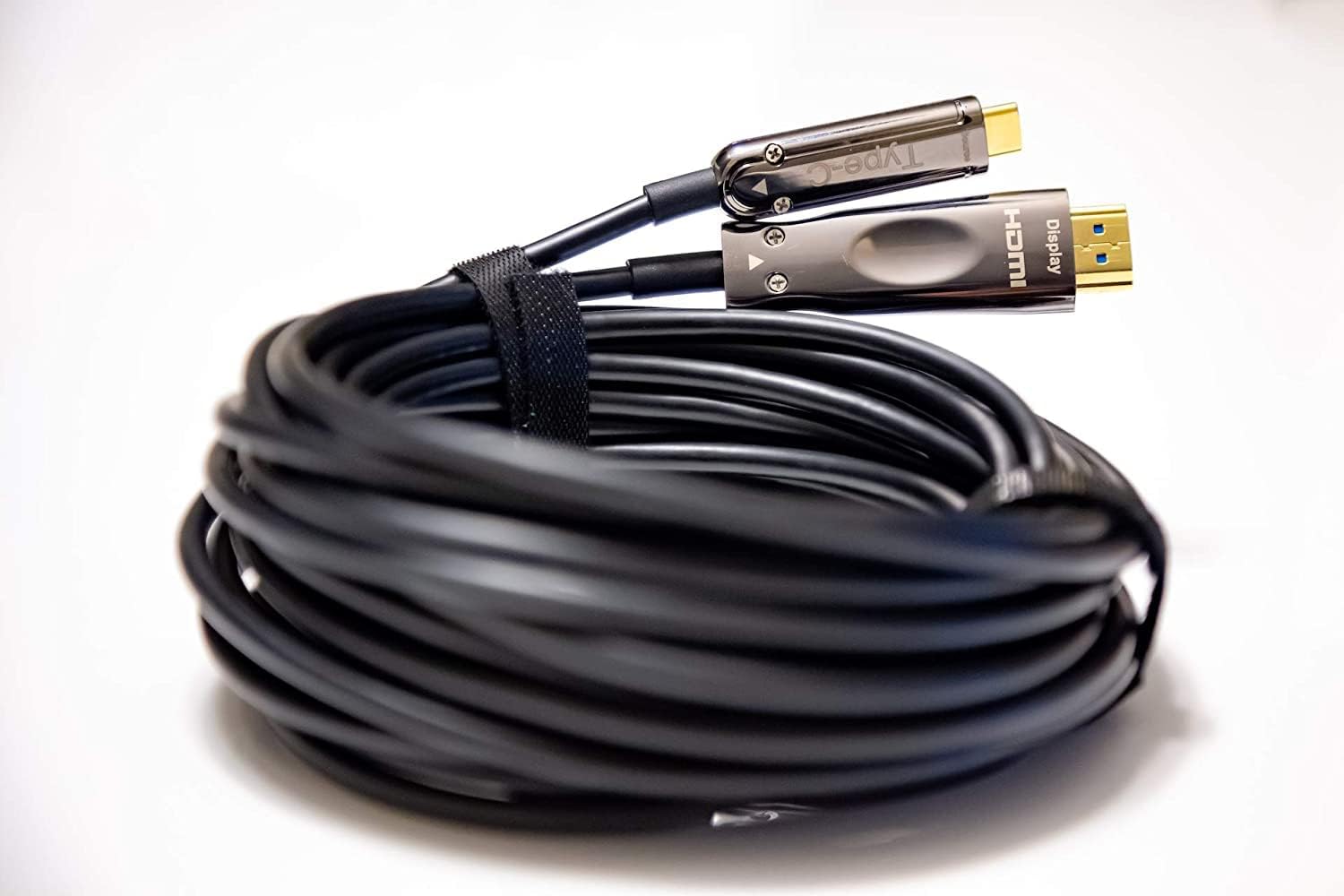 Pacroban 50FT Fiber Optic USB-C to HDMI Cable, 4K@60Hz HDR | Thunderbolt 3 Compatible | Ultra HD Type-C to HDMI Cord | Long High-Speed Cable for MacBook | Laptop, Tablet, Monitor, TV, Projector