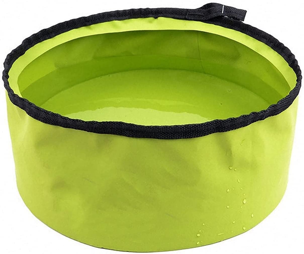 Récipient de stockage d'eau pliable, seau portable ultra léger de 5 L pour le camping, la randonnée et les activités de plein air, lavabo pliable compact et porte-eau