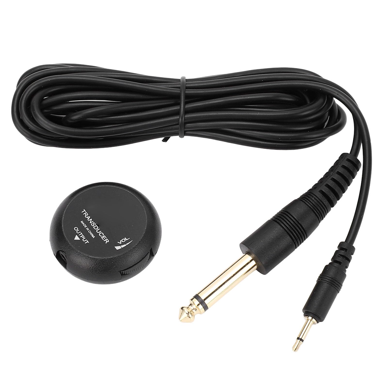 Piezo Pickup Contatto Regolabile, Microfono Autoadesivo Mini per Chitarra, Ukulele, Violino - Suono Professionale, Installazione Facile, Nessuna Batteria Necessaria