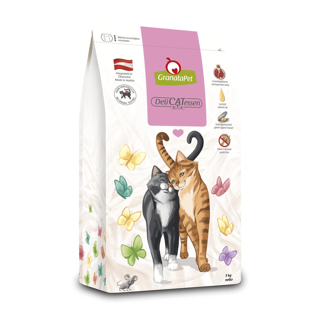GranataPet Delicatessen Nourriture sèche pour Chats et crevettes de mer savoureuse Nourriture complète sans céréales et sans Sucre 9 kg