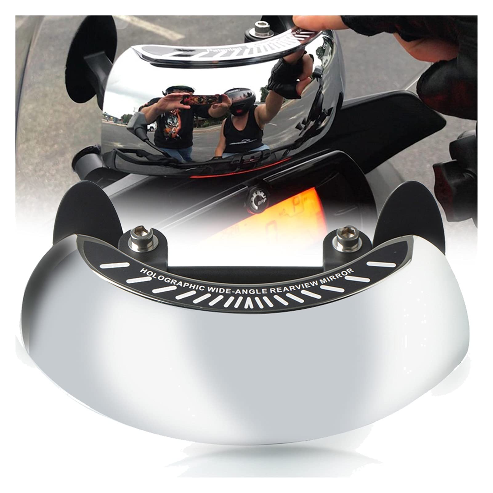 Miroir D'angle Mort De Moto, Miroir D'angle Mort 180 ° Rétroviseurs Réglables De Sécurité De Pare-brise Pour XADV 750750 XL 650