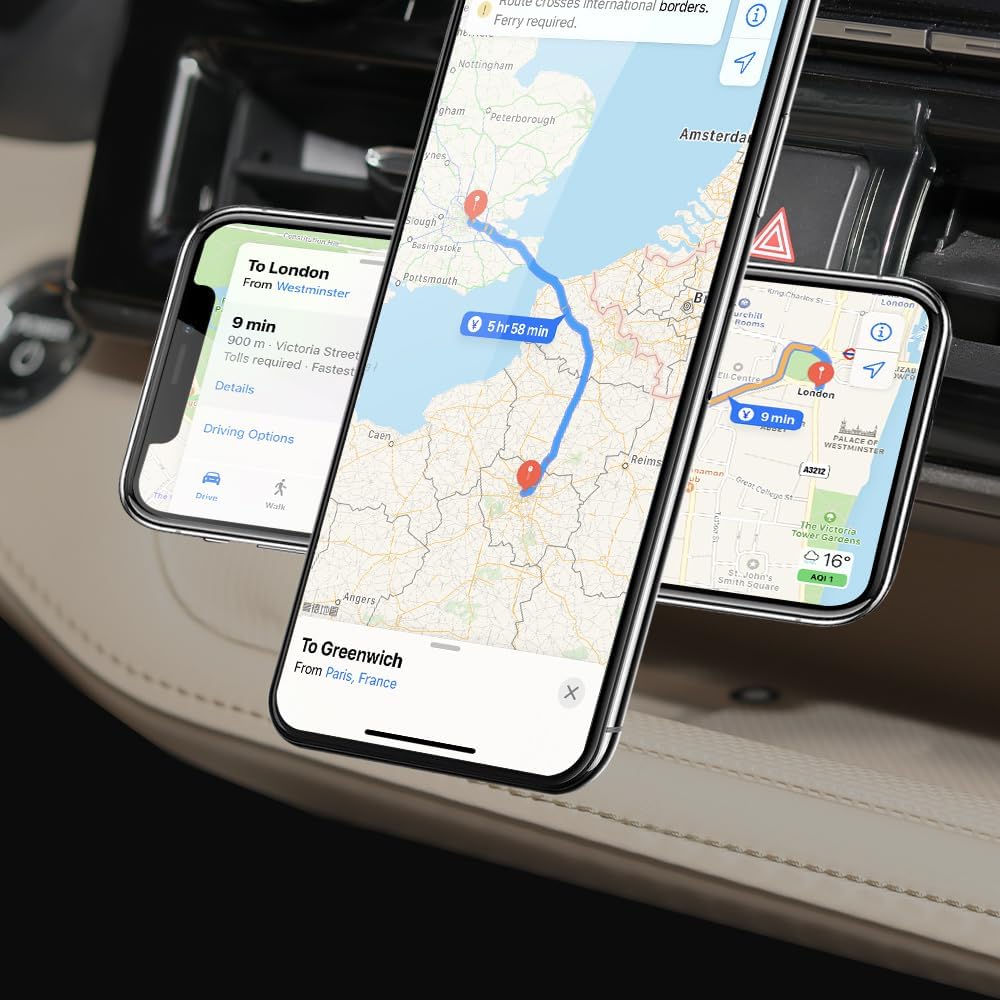BEERTE fits for Magsafe Car Mount for Toyota Highlander 2020-2026 [20 Strong Magnets] Magnetic Phone Holder for iPhone 17 16 15 14 13 MagSafe Case Car Air Vent Cell Phone Navigation Automobile Cradles