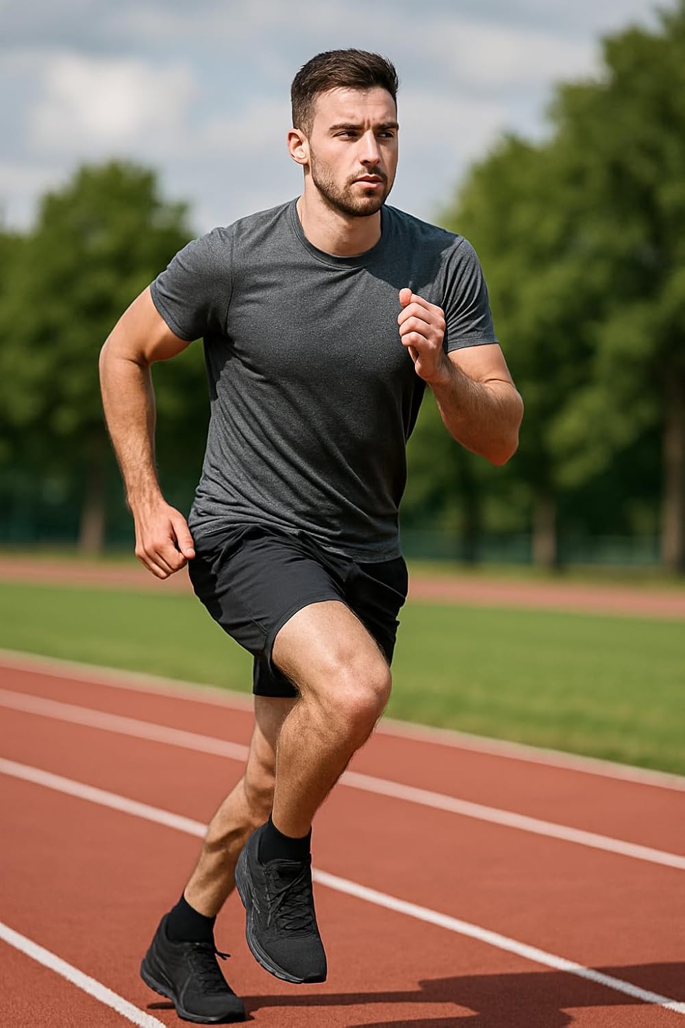 Cotton Blend Athletic Ankle Socks, Low-Cut Cushioned Running Training Socks for Women 4 Pair - Image 7