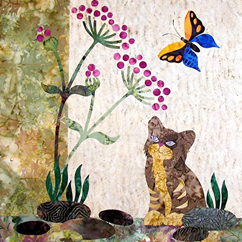 Laundry Basket Quilts Cat And Butterfly Raw Edge Patterns