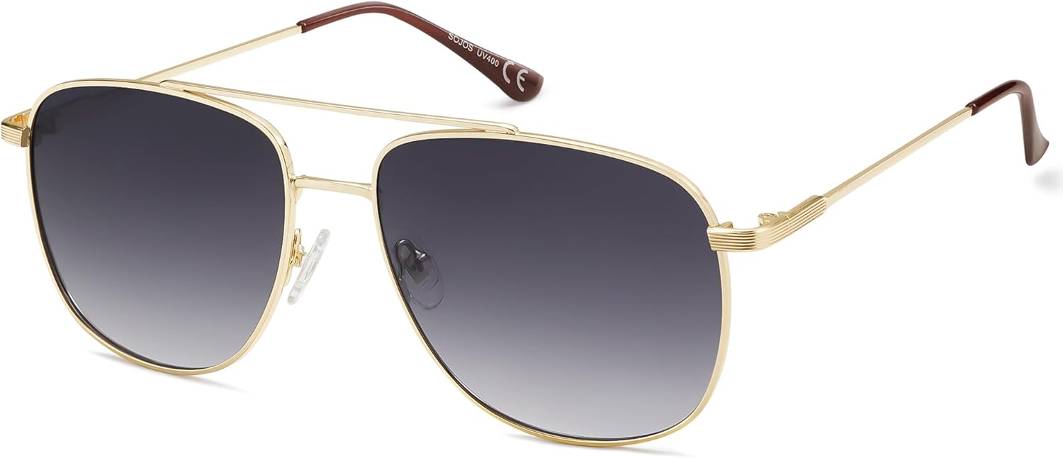 SOJOS Polarized Aviator Sunglasses Womens Men Oversized Trendy Designer Shades SJ1218