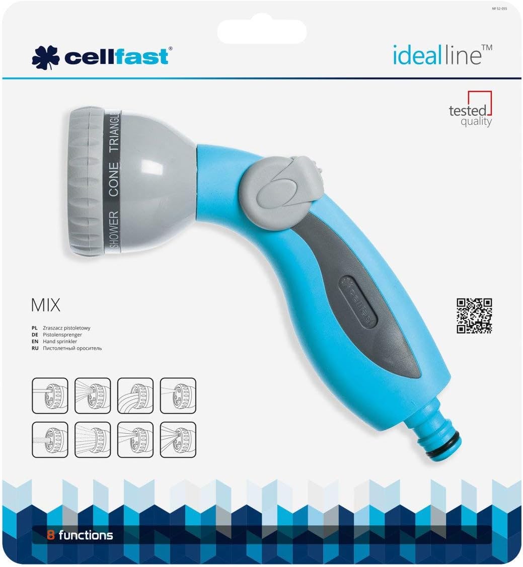 Cellfast 5901828855245 Shower Gun Sprinkler, Blue, 0.299 x 0.299 x 0.1 cm