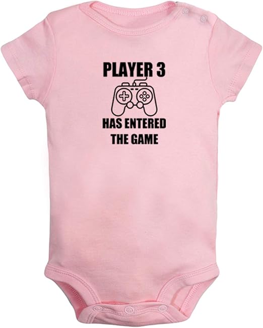 Player 3 Has Entered The Game Funny Rompers, Newborn Baby Bodysuits, Infant Jumpsuits, Baby Unisex Novelty Outfits