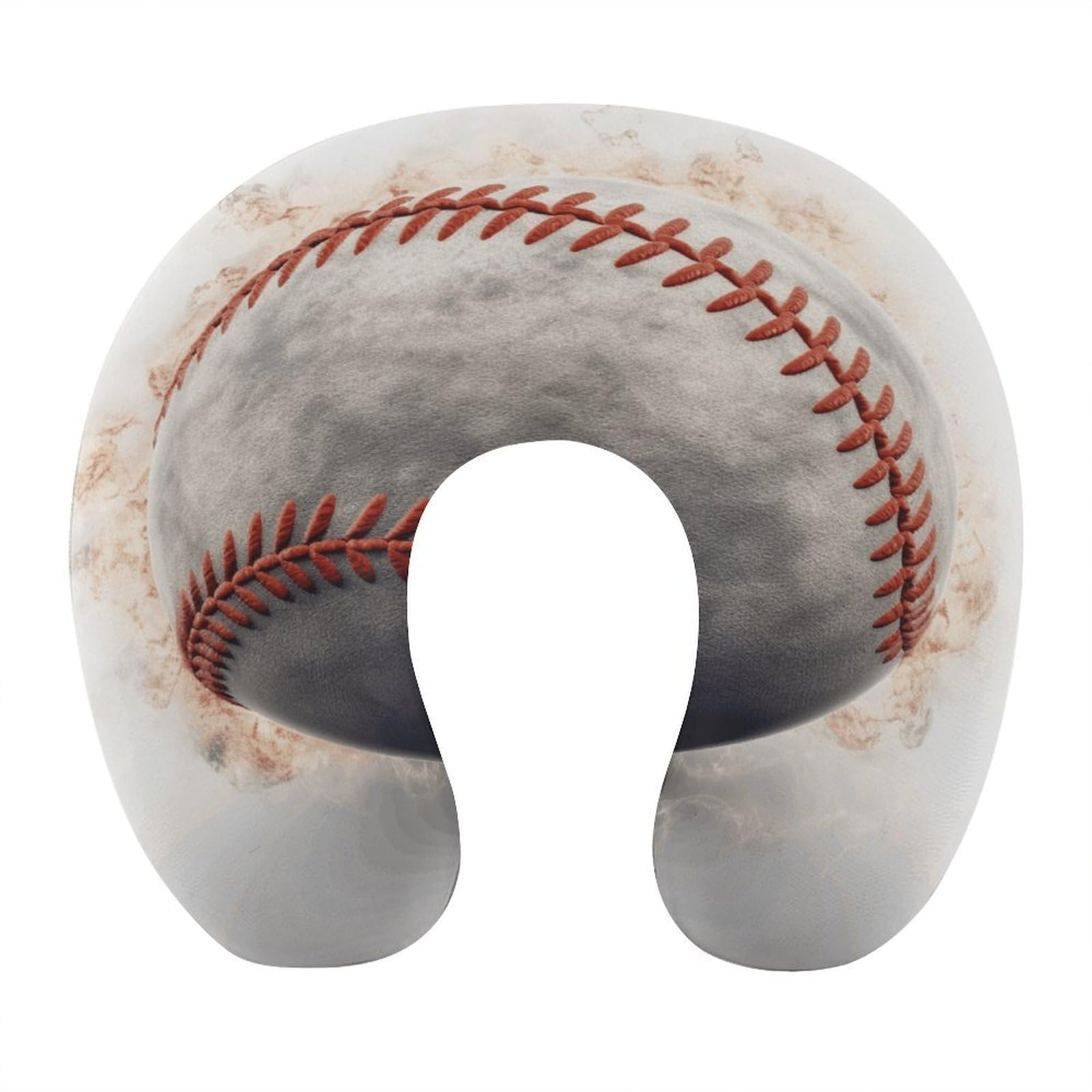 FekiLoot Baseball Travel Pillow,U Shaped Office Napping Pillow Support Neck and Head Comfortable Travel Neck Pillow U Shape Sleeping Essentials for Long Haul Flights