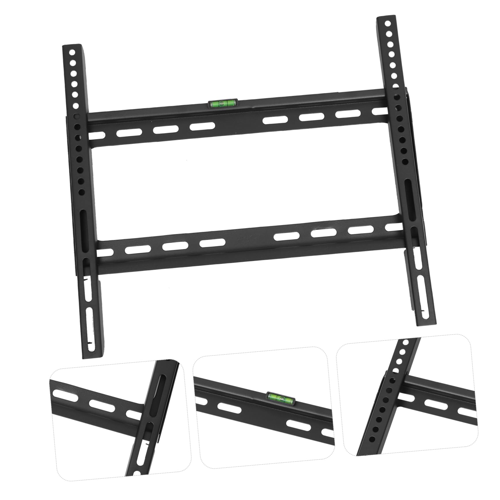 HOMSFOU Supporto Tv Da Parete Per Televisori Design Salvaspazio Facile Installazione e Alta Sicurezza Per Soggiorni e Camere Da Letto