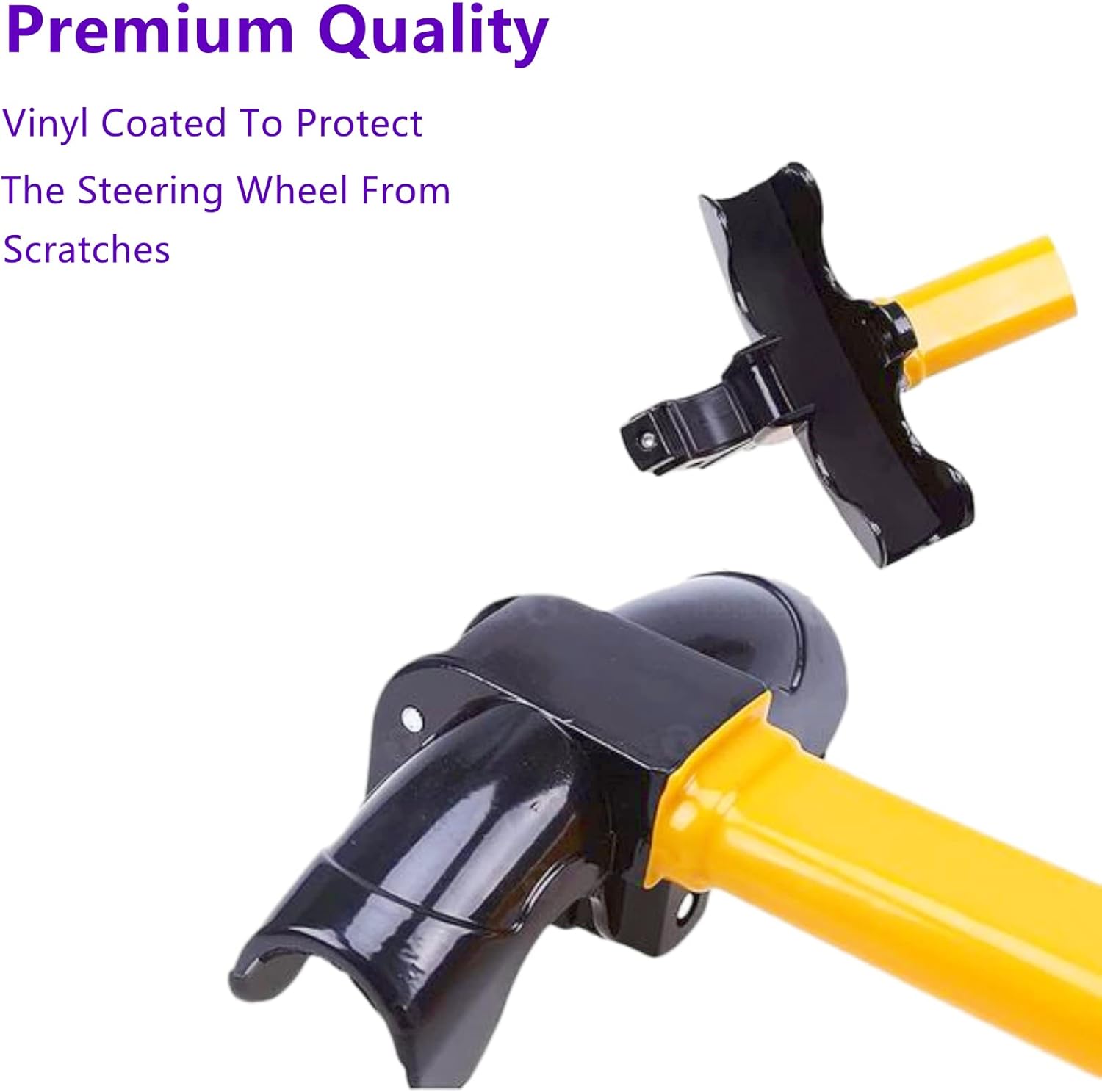 Car Anti Theft Steering Wheel Lock car Theft Prevention Device Car Anti-Theft Security Lock Yellow (1)