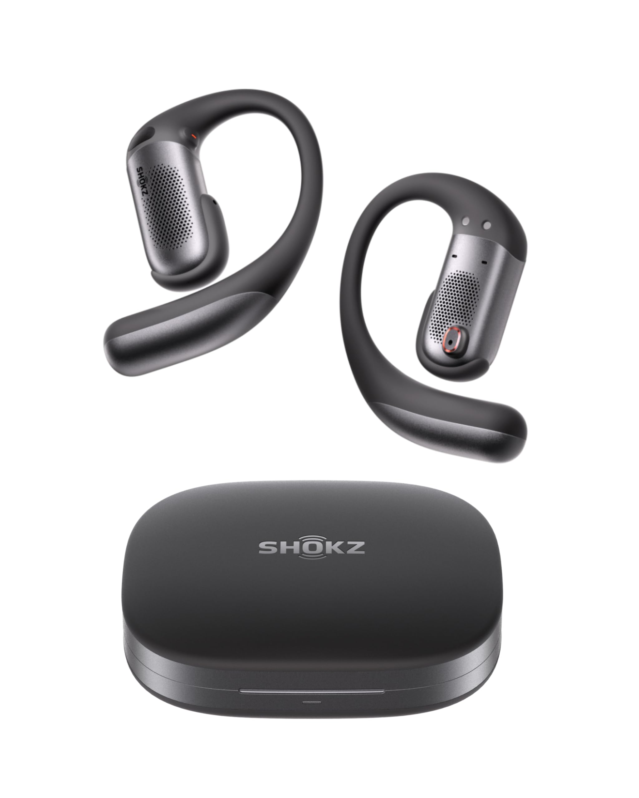 SHOKZ OpenFit Pro Open-Ear True Wireless Earbuds with Open-Ear Noise Reduction, Optimised for Dolby Atmos, Deep Bass, 50H Playtime, AI-Powered Clear Calls for Work, Sport, Bluetooth 6.1, IP55, Black
