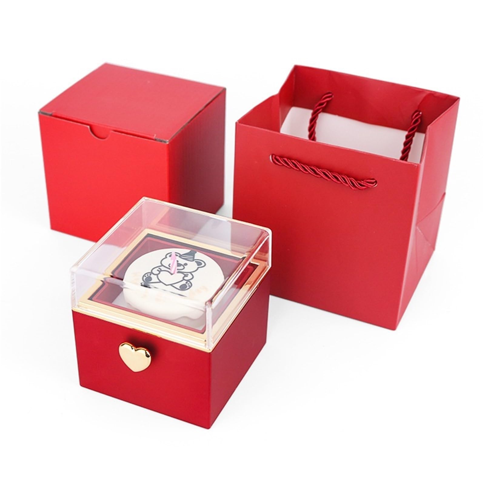 リング 指輪用 ギフトボックス(化粧箱) 結婚式 サプライズリング 赤色 Amazon.co.jp: サプライズボックス 指輪 サプライズボックス 回転 自動