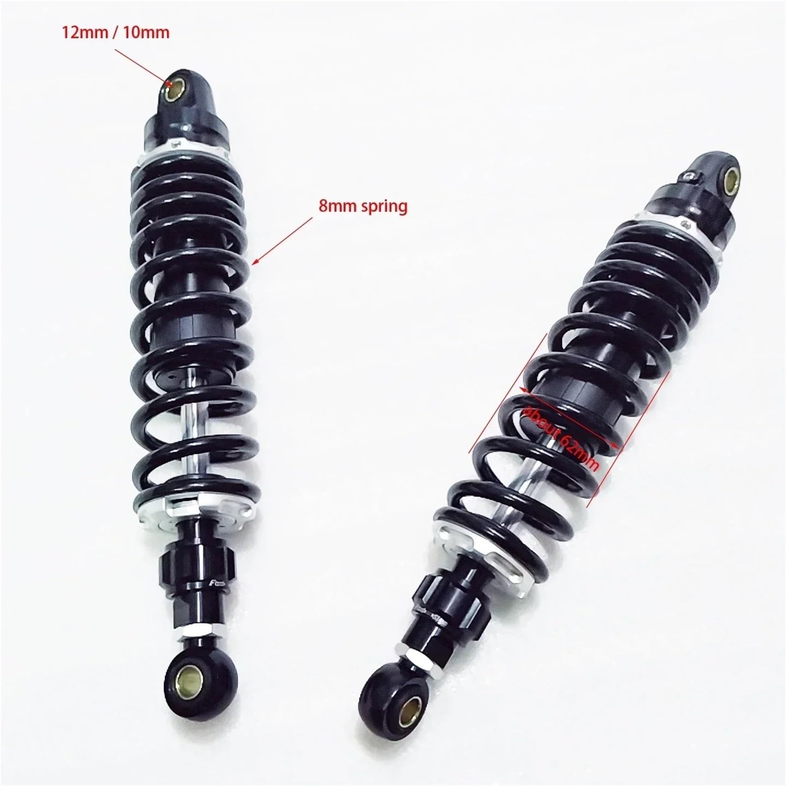 Jedna Para Sprężynowych Amortyzatorów Motocyklowych Do Regulacji Tylnego Zawieszenia Pasuje Yamahy Hondy Suzuki Air Suspension(350mm black)