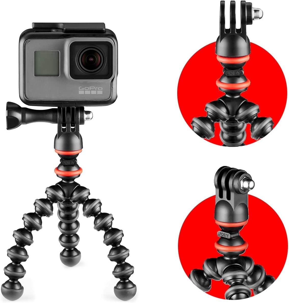 JOBY GorillaPod Starter Kit, Versatile Mini Flexible Tripod with Universal Smartphone Clamp, GoPro Mount, Torch Light Mount, Quick Release Plate, Universally Compatible, Watch FIFA World Cup