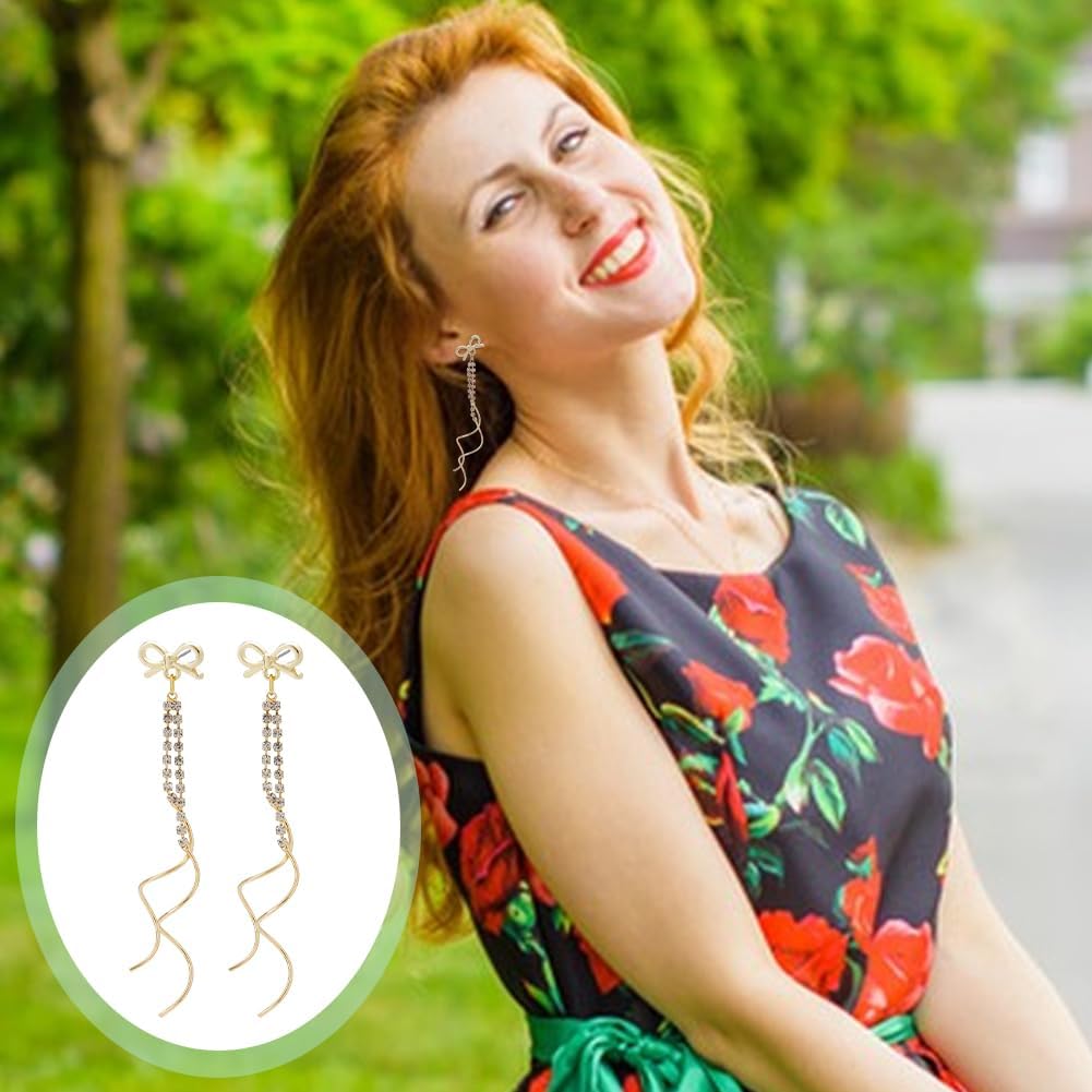 UNICRAFTALE 40Pcs Bowknot Post Earring Findings with Loop Metal Golden Bow Tie Studs Earring Posts with Surgical Steel Pin 100Pcs Plastic Ear Nuts for Women DIY Jewelry Making Accessories - Image 5