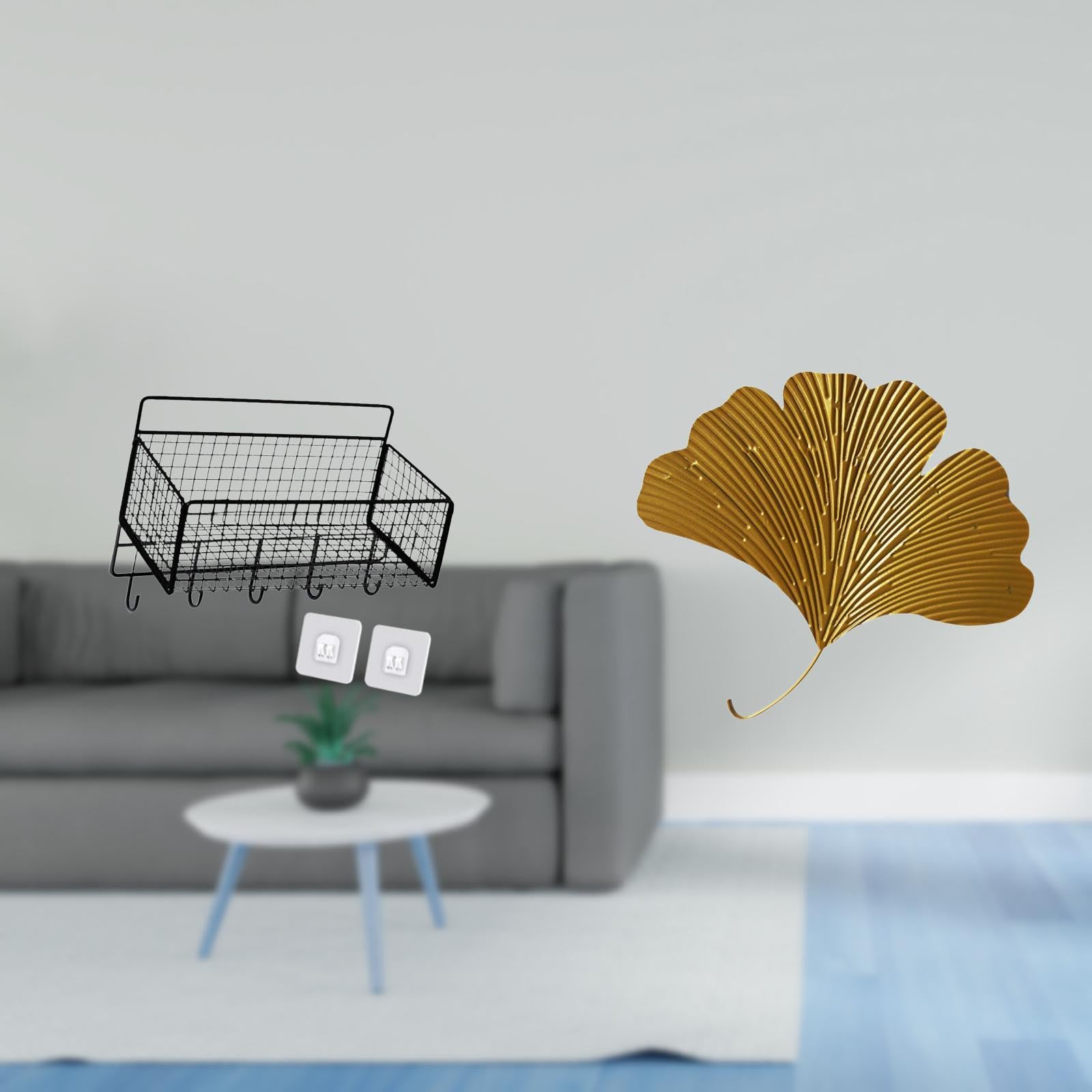 Elegant Ginkgo Iron Wall Art Sculpture for Living Room Office Hotel Dining Room Restaurant Farmhouse Modern Abstract Decor-image-42