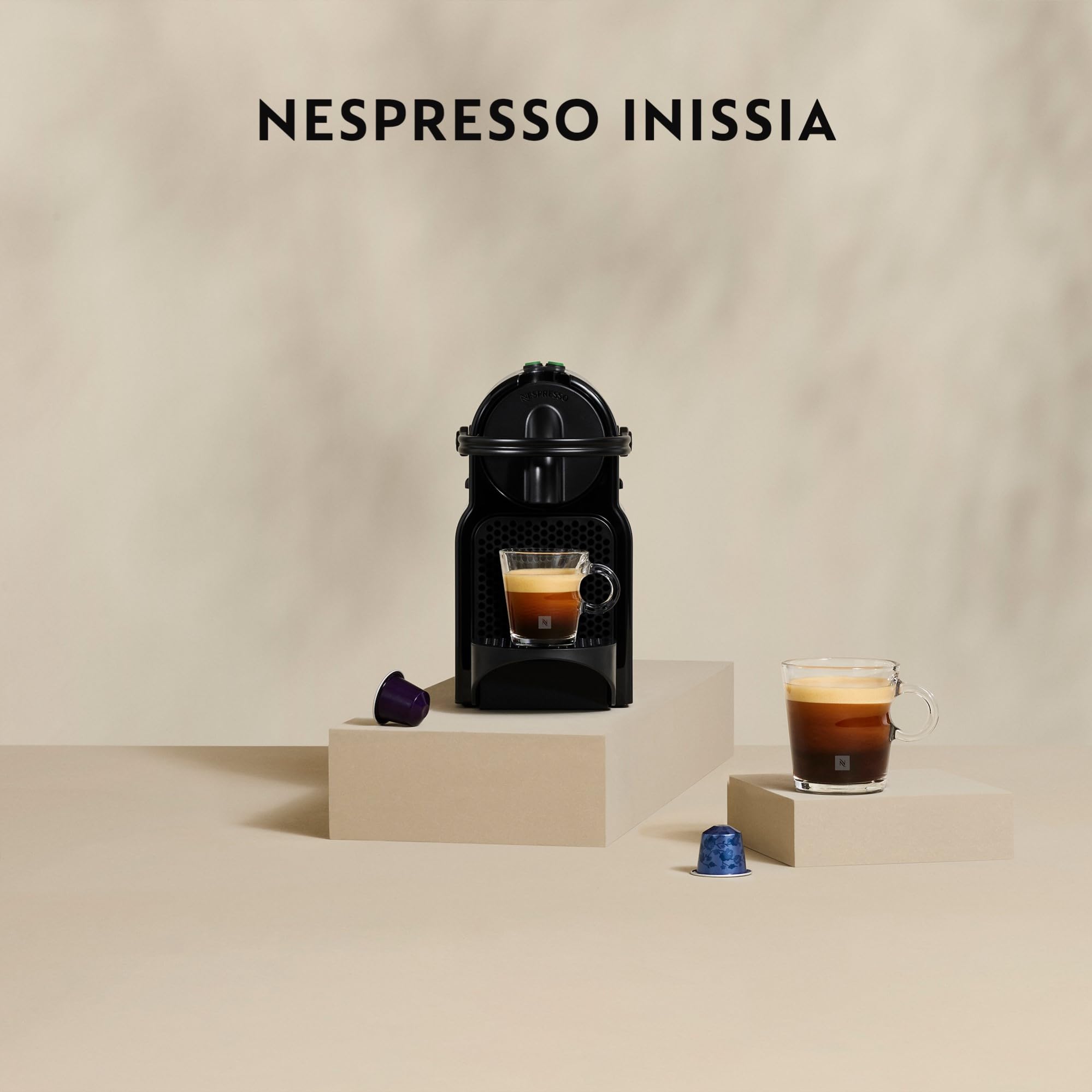 Nespresso Inissia EN80.B Macchina per Caffè Espresso, Black