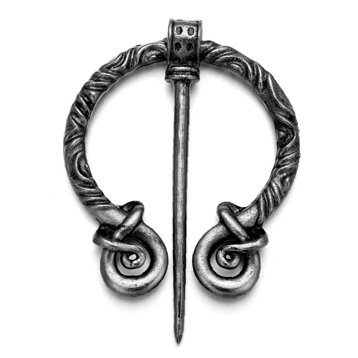 Hotaden Women's Style 2 Viking Brooch Scarf Cloak Shawl Buckle Clasp Pin Brooches For Costume Decor Accessories