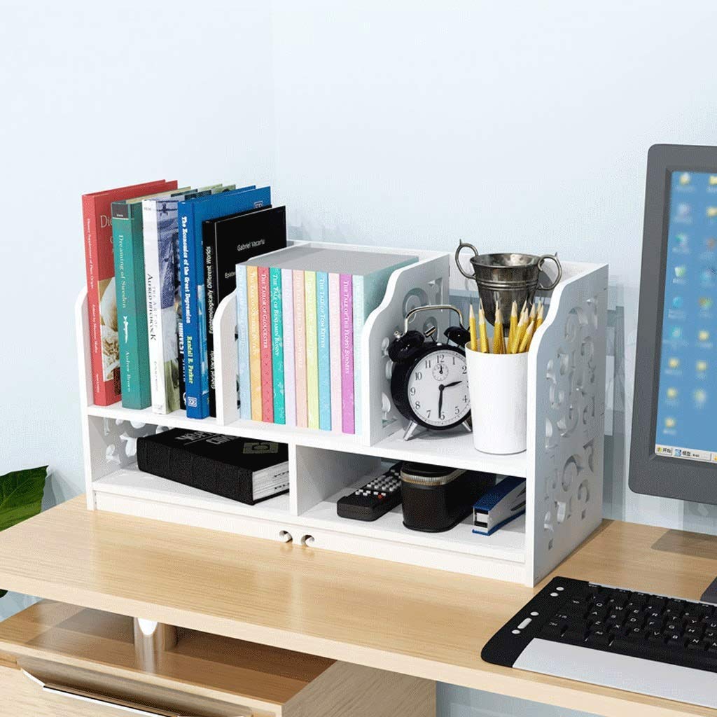 Aufbewahrung Ordner/Schnellhefter/Organisator/Wei Holz Perforierte  freistehende Bcherregal Desktop-Organizer Stationre Speicher ...