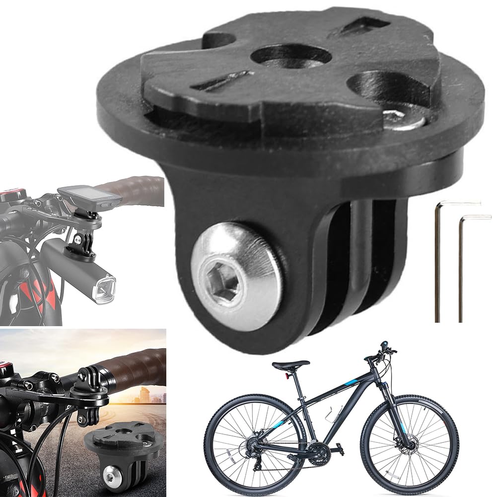 Supporto Per Luce Anteriore In Alluminio Per Bicicletta – Da Forcella, Per Fotocamera Sportiva E Luci LED, Nero - 2