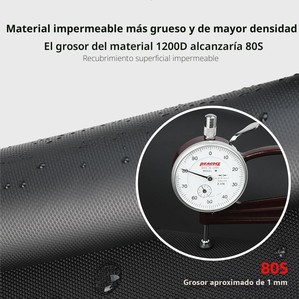 Rhinowalk Bolsas laterales impermeables 25L para moto aventura deportiva negro