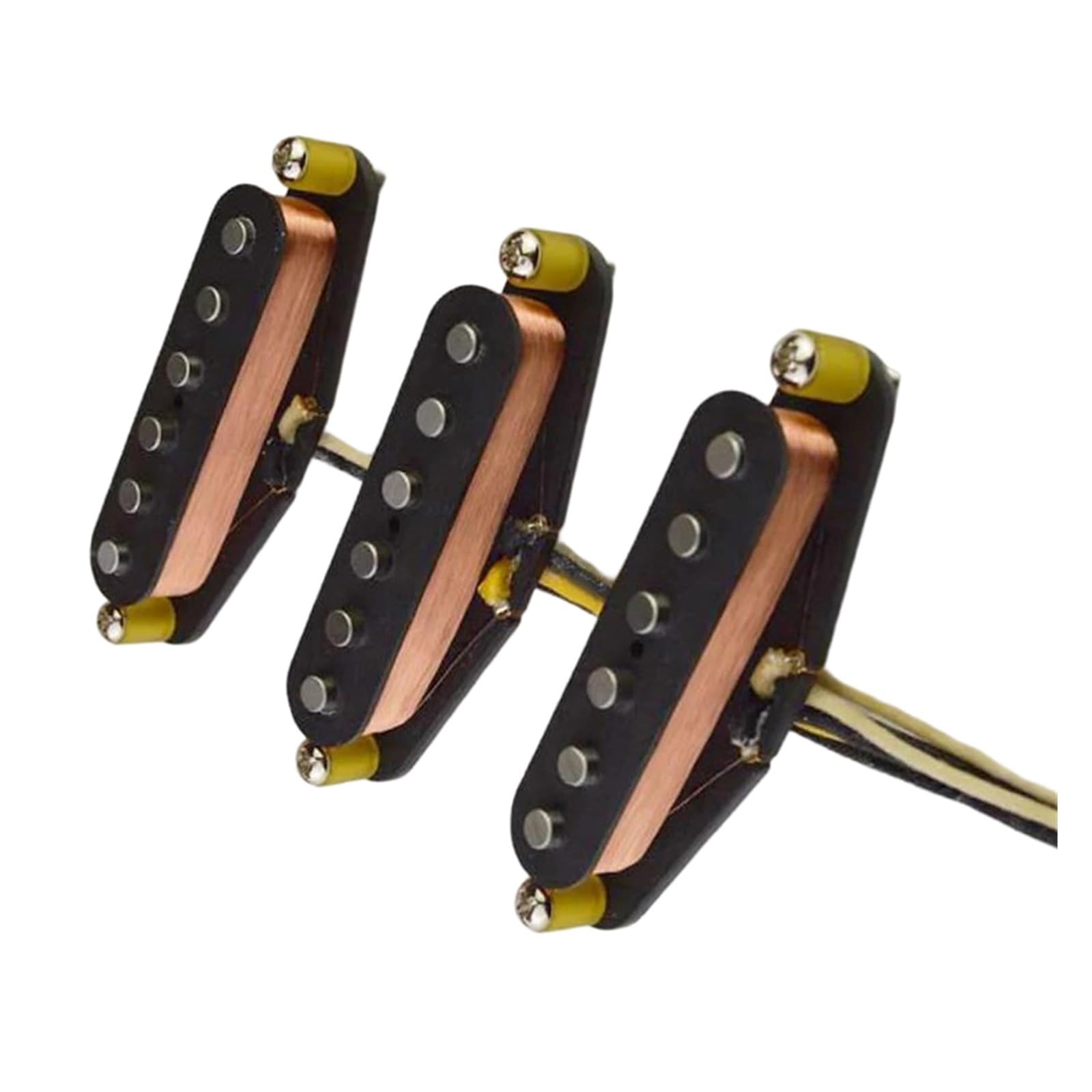 Handgefertigter Alnico 5 SSS Tonabnehmer Für E Gitarre Mit Schlichtem Finish Faserkonstruktion/schwere Spule(2)