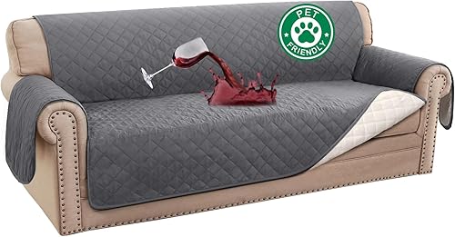 Turquoize Funda de sofá 100% impermeable para perros, protector de sofá, triple antideslizante, para sofá de 3 cojines, protector de muebles para