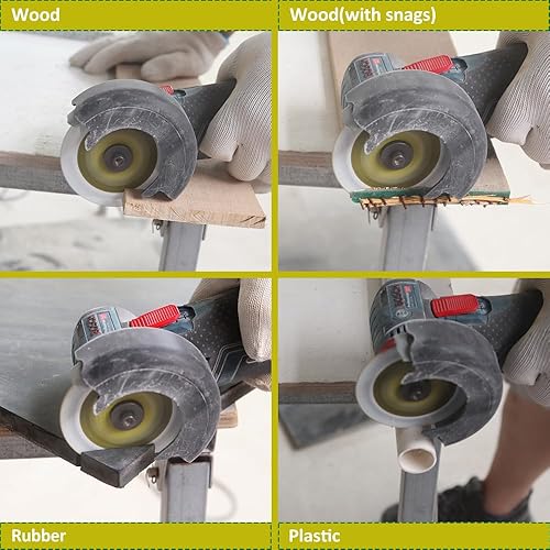 Miniatura 9 de Hoja de acero de alta velocidad 3 "(75 mm) - 4 piezas cortador de disco para metal blando cobre aluminio madera plástico para árbol 38" (10mm)