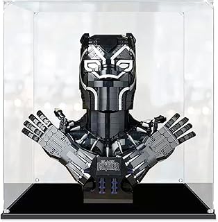 Acrylic Display Case for Lego 76215 Marvel Black Panther,Dustproof Protection Storage Box,Compatible with Lego (3mm Transparent)