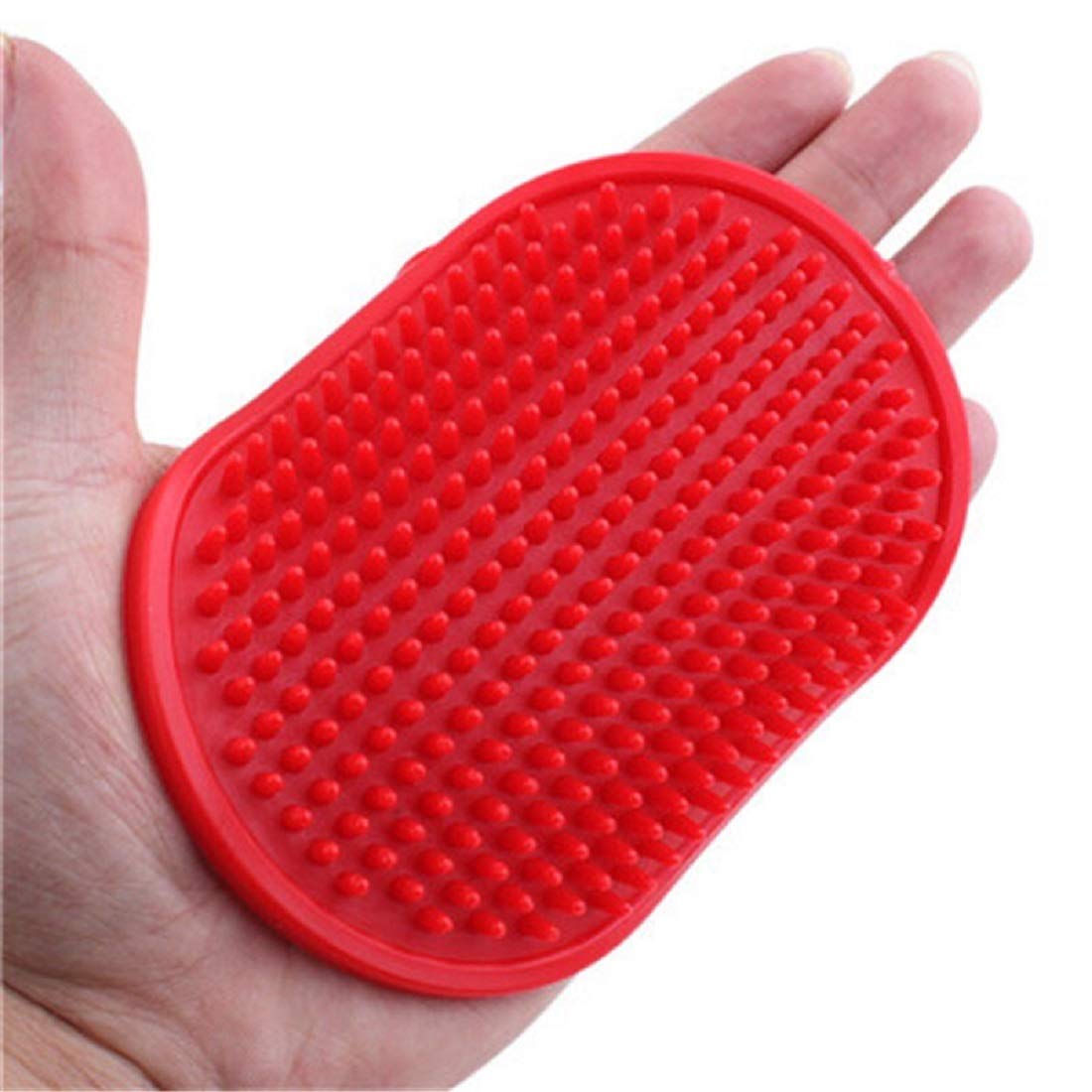 Dog Grooming Brush, Pet Shampoo Bath Brush Soothing Massage Rubber Comb with Adjustable Ring Handle for Long Short Haired Dogs and Cats(COLOR MAY VARY) (B09ZL427XW) Amazon Price History, Amazon Price Tracker