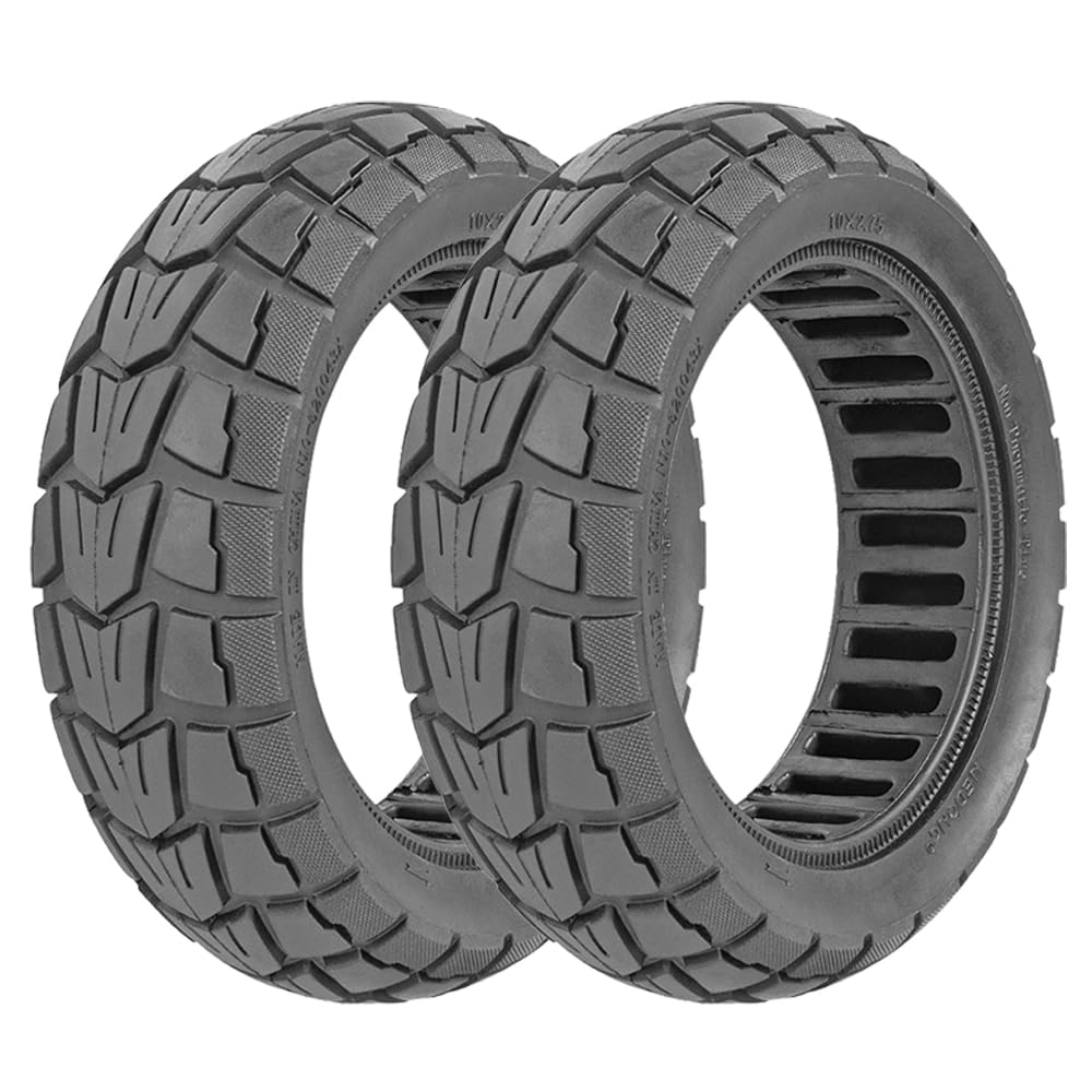 Ruedas Todoterreno macizas de Caucho 10x2.75 para Patinete Eléctrico Smartgyro Speedway/Speedway Pro, Speedway 5,Rockway/Crossover, Dualtron 3, Offroad (2 PCS)