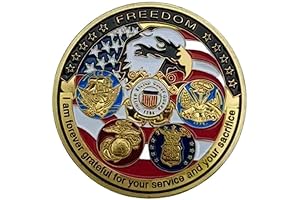 US Navy Air Force Marine Corps Coast Guard Military Prayer Coin
