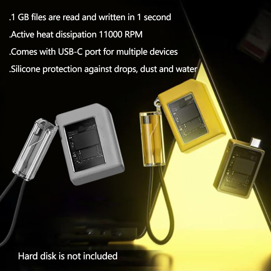 Obudowa dysków SSD M.2 NVMe 10 Gb/s USB C 3.2 szybka przenośna obudowa do przechowywania