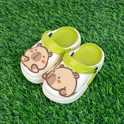 Image of Cute Capybara Slippers for Kids,Kids Girls Boys Clogs Garden Shoes,Funny Toddler Animal Slides Sandals,Water Shower Beach Pool Slippers Indoor Outdoor