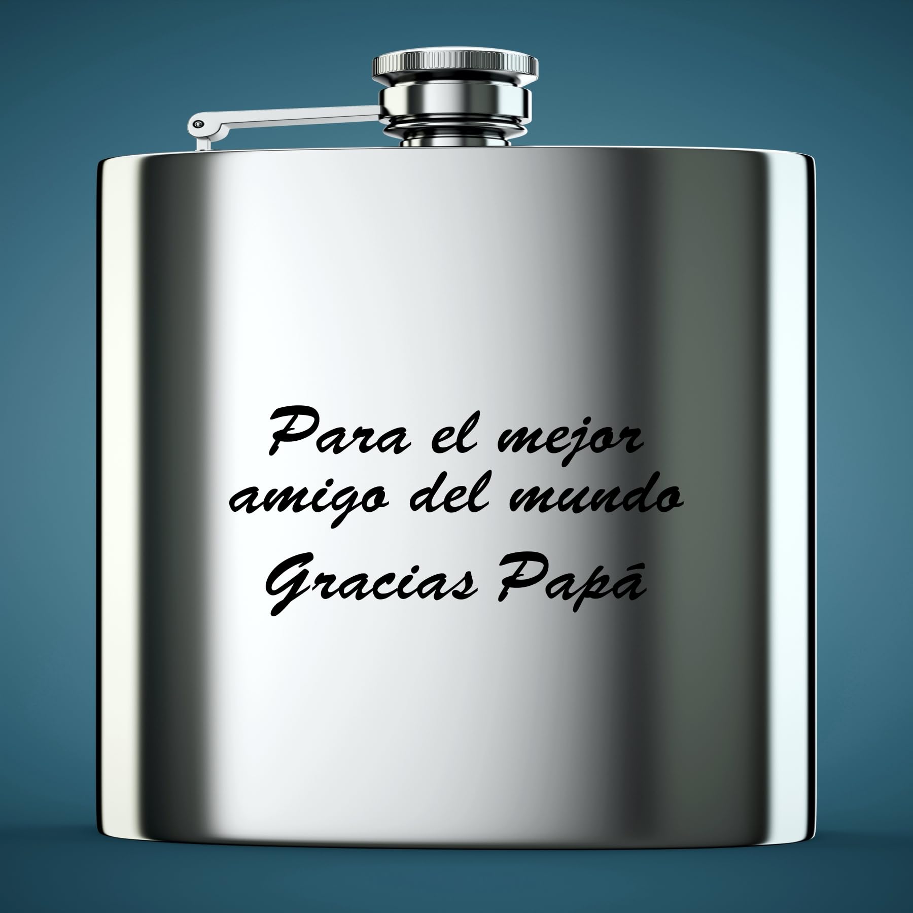 Petacas de acero inoxidable grabadas