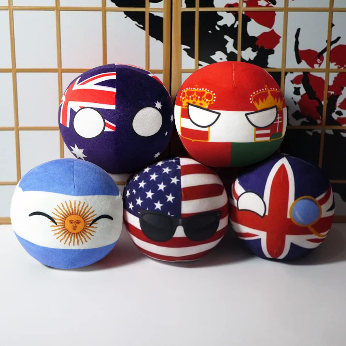ぬいぐるみ Polandball plush dolls All USA Polandball Plush Doll Countryball , Toy Plush Gift ,USA USSR UK