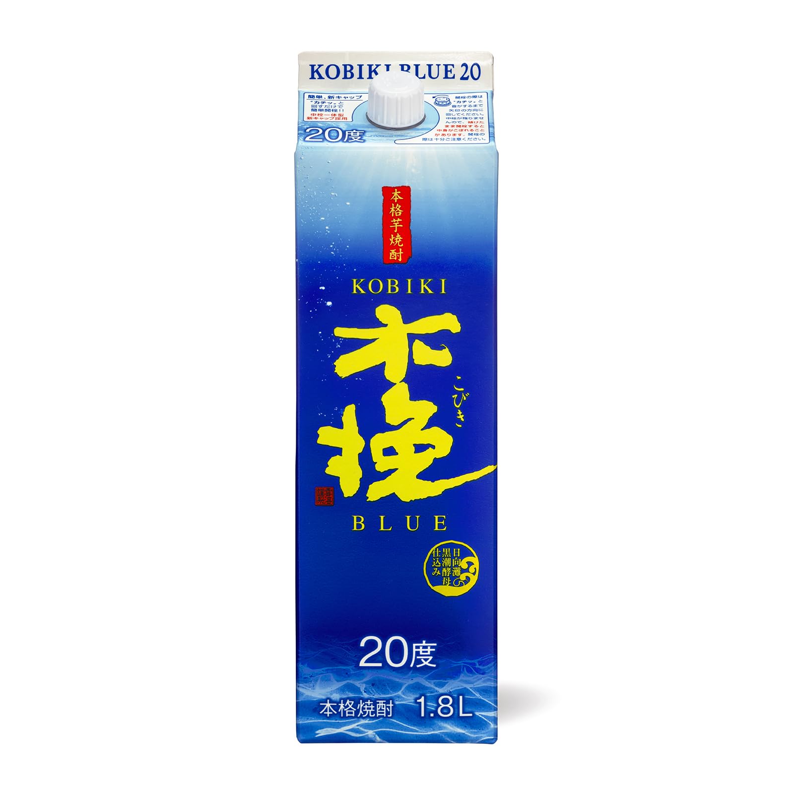 Amazon.co.jp: 雲海酒造 木挽BLUE 芋焼酎 20度 パック 1800ml [宮崎県