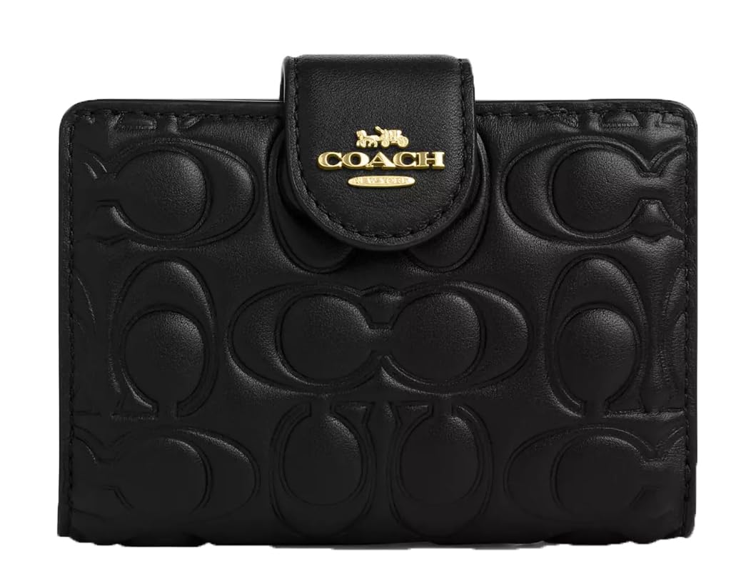 Amazon | [コーチ] レディース女性用エンボス二つ折り財布 CZ341-IMBLK