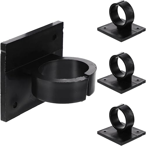 SUPVOX 4 clips cuadrados negros para micrófono, sin adhesivo, elásticos y expandibles, para uso doméstico, se adapta a la mayoría de micrófonos,
