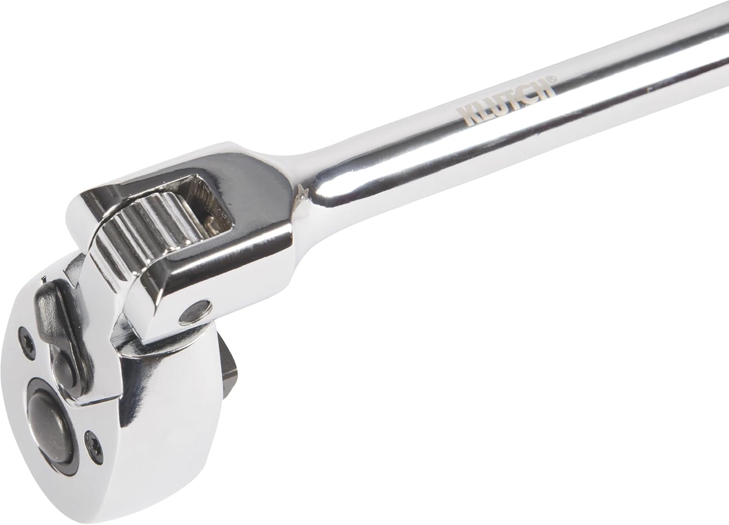 Klutch 7in. Offset Flex Head Ratchet - 1/4in. Drive