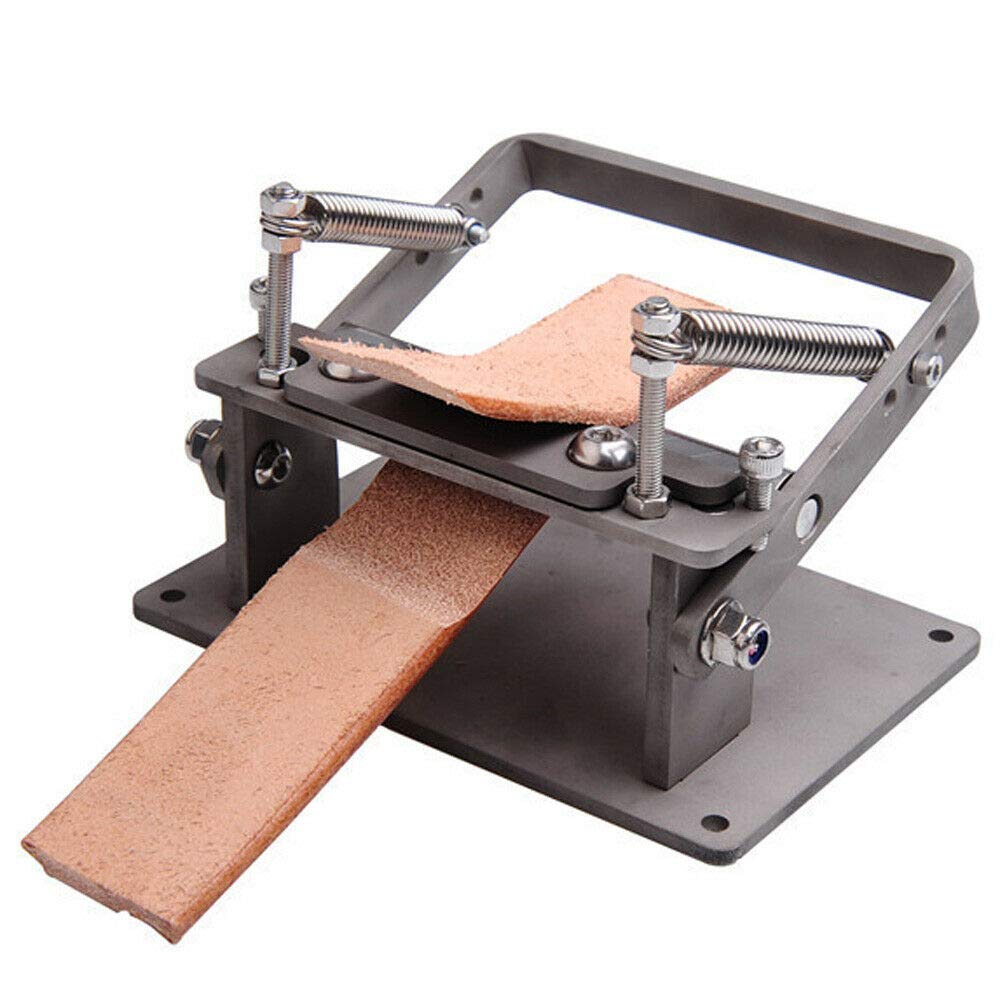 Manual Leather Peeling Machine, Leather Skiver Splitter Precision Peeling Paring Machine Stainless Steel Handle Leather Paring Machine DIY Skiver Peeler with 0.7